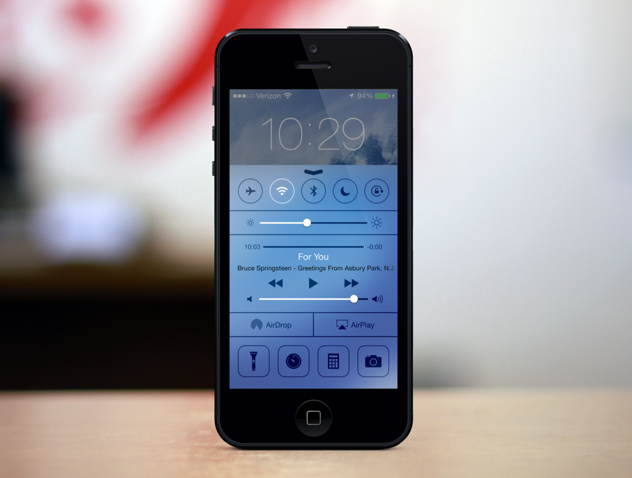 Control Panel in iOS 7