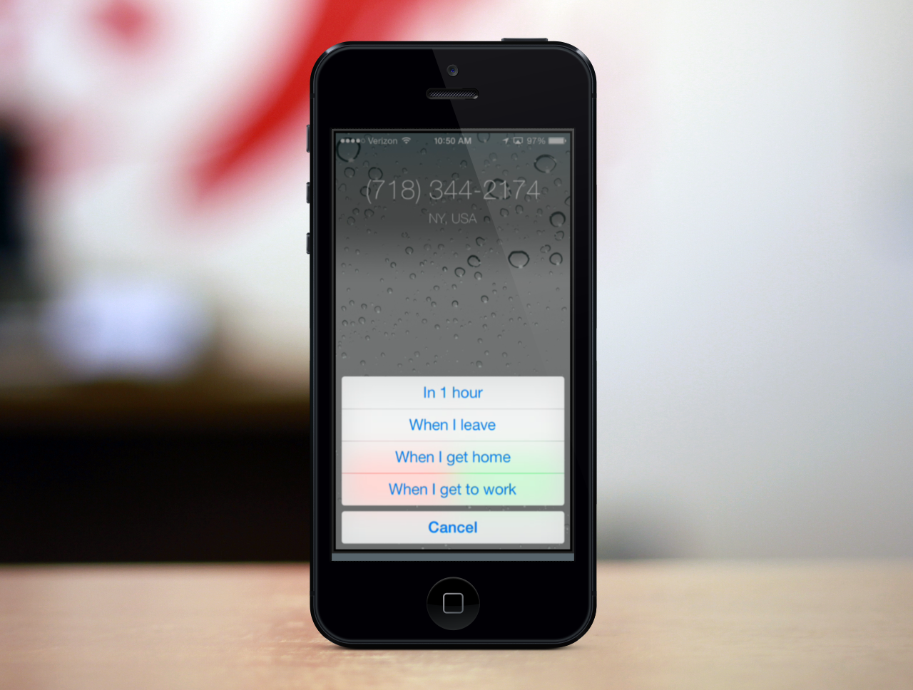 Call Reminders in iOS 7